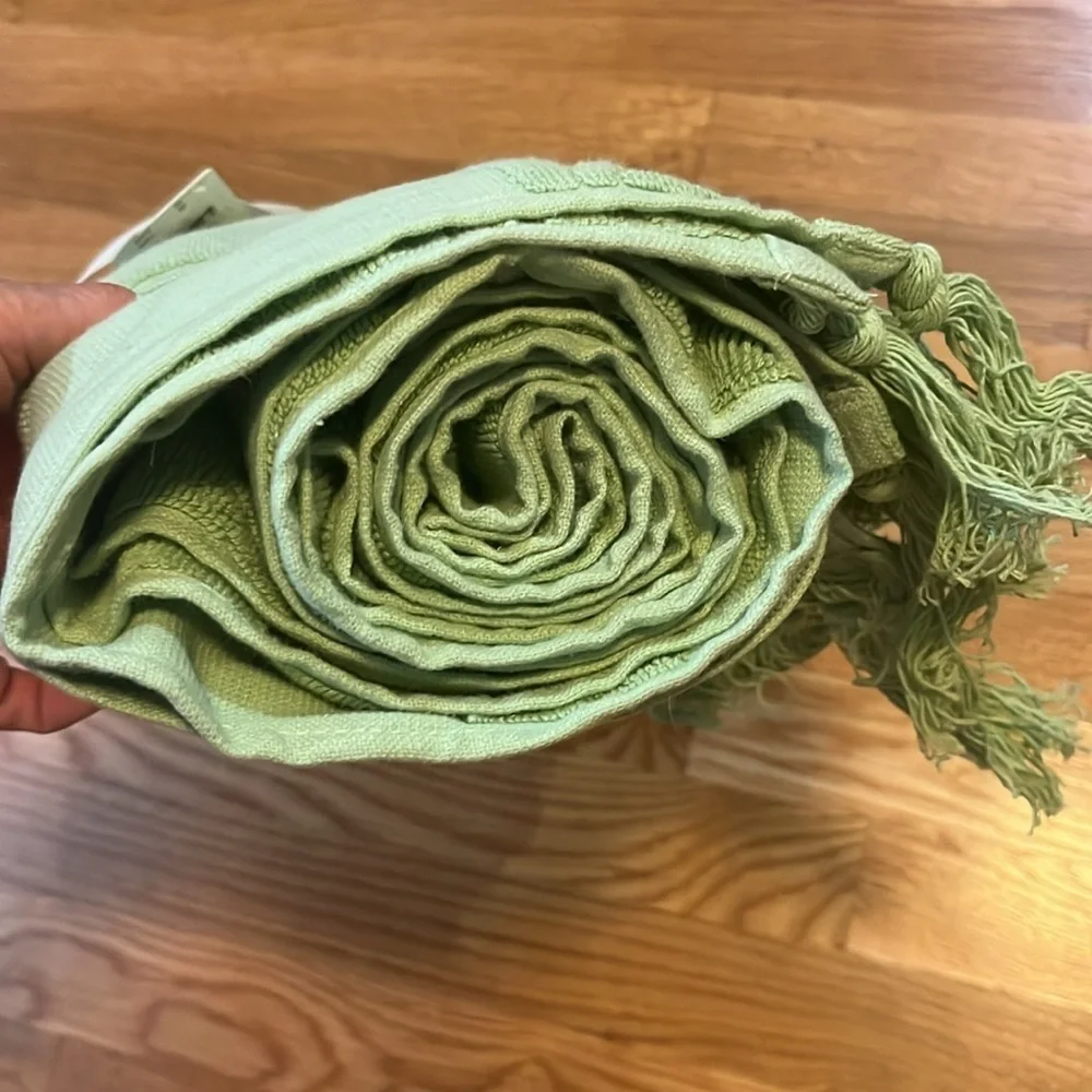 Free People x Spell Seashell Beach Towel in Pistachio NWT